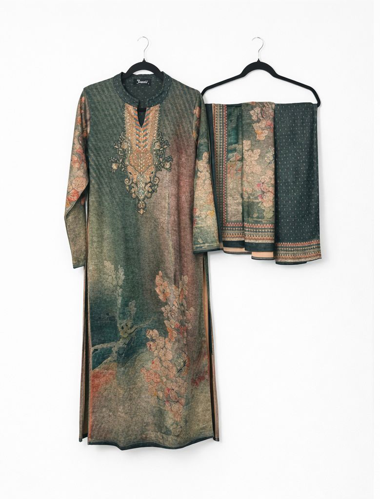 Pashmina Printed Suit Set