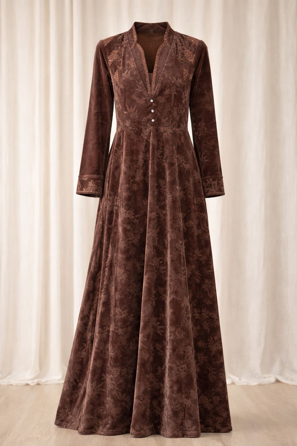 Premium Velvet Long Dress